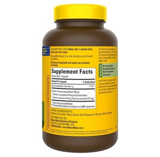Foto 2 | Foto 2 | Suplemento De Curcumina De Cúrcuma Hecho Por La Naturaleza 500 Mg 180 Cápsulas - Venta Internacional.