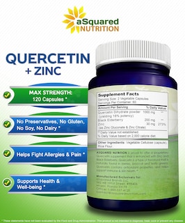 Foto 3 | Foto 3 | Suplemento De Quercetina De Squared Nutrition 1000 Mg Con Zinc 120 Cápsulas - Venta Internacional.