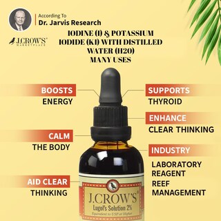 Foto 5 | Foto 5 | Solución De Yodo J.crow's Lugol's 2% 60 Ml (3 Botellas) - Venta Internacional.