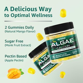 Foto 7 | Foto 7 | Gomitas De Calcio Neviss Para Mujer Con Vitamina D3 K2 C Zinc 60c - Venta Internacional.