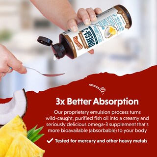 Foto 4 | Foto 4 | Complementa El Aceite De Pescado Omega 3 De Barlean Con Vitamina D 500 Ml - Venta Internacional.