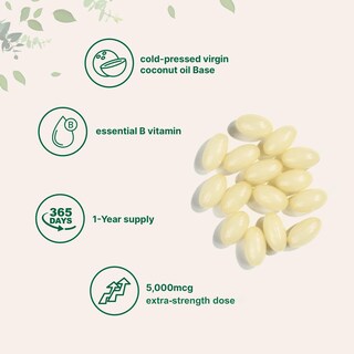 Foto 3 | Foto 3 | Suplemento De Microingredientes De Biotina De 5000 Mcg Con 365 Cápsulas Blandas - Venta Internacional.