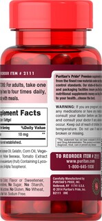 Foto 2 | Foto 2 | Suplemento De Licopeno Premium Puritan's Pride 10 Mg 100 Cápsulas Blandas - Venta Internacional.