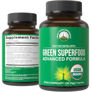 Foto 1 | Foto 1 | Suplemento Peak Performance Organic Super Greens 150 Cápsulas - Venta Internacional.