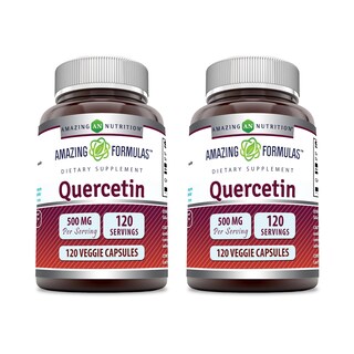 Foto 1 | Foto 1 | Cápsulas Vegetarianas De 500 Mg De Quercetina De Supplement Amazing Formulas - Venta Internacional.