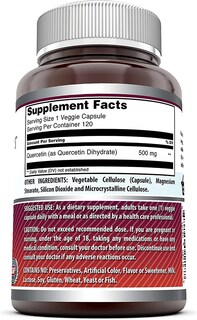 Foto 2 | Foto 2 | Cápsulas Vegetarianas De 500 Mg De Quercetina De Supplement Amazing Formulas - Venta Internacional.