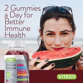 Foto 6 | Foto 6 | Gomitas Multivitamínicas Viteey 8 En 1 Para El Apoyo Inmunitario De Adultos 120 Unidades - Venta Internacional.