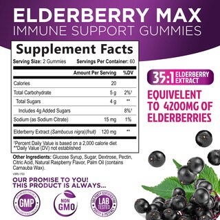 Foto 2 | Foto 2 | Suplemento: 120 Gomitas De Saúco Sambucus De Nature's Nutrition - Venta Internacional.