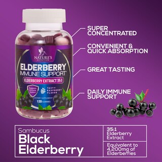 Foto 5 | Foto 5 | Suplemento: 120 Gomitas De Saúco Sambucus De Nature's Nutrition - Venta Internacional.