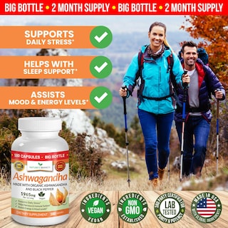 Foto 4 | Foto 4 | Suplemento Nature's Branch Ashwagandha 1965 Mg - 180 Cápsulas - Venta Internacional.