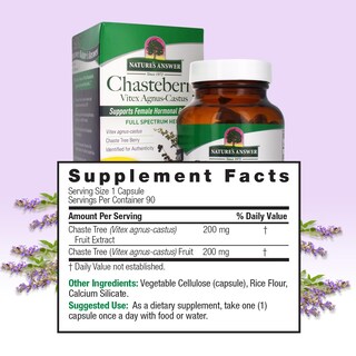 Foto 3 | Foto 3 | Suplemento Nature's Answer Sauzgatillo Vitex Agnus Castus 400 mg 90 Cápsulas - Venta Internacional
