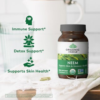 Foto 3 | Foto 3 | Suplemento Organic India Neem Leaf 90 Cápsulas (paquete De 2) - Venta Internacional.
