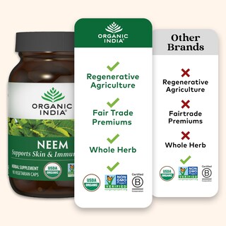 Foto 5 | Foto 5 | Suplemento Organic India Neem Leaf 90 Cápsulas (paquete De 2) - Venta Internacional.