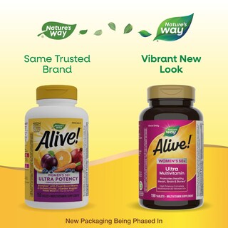 Foto 2 | Foto 2 | ¡multivitamínico Nature's Way Alive! Más De 50 Comprimidos Ultra 150 Para Mujeres - Venta Internacional.