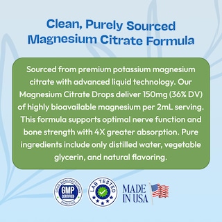 Foto 7 | Foto 7 | Suplemento Líquido De Citrato De Magnesio En Gotas 150 Mg 60 Ml Vegano - Venta Internacional.