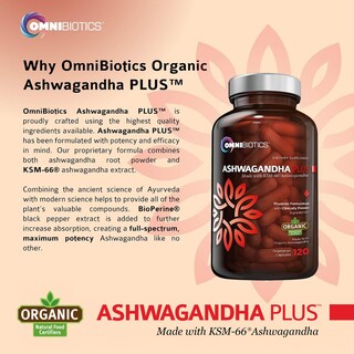 Foto 4 | Foto 4 | Suplemento Omnibiotics De Ashwagandha Orgánica 1300 Mg 120 Cápsulas - Venta Internacional.