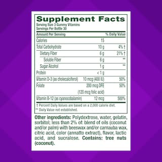 Foto 3 | Foto 3 | Suplemento Vitafusion Glp-1: Fibra De Apoyo Y Vitaminas D Y B12 - Venta Internacional.