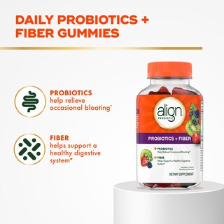 Foto 2 | Foto 2 | Suplemento Align Probiotic + Fiber 90 Gomitas - Venta Internacional.