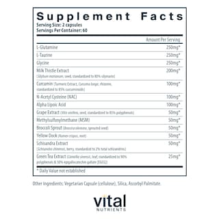 Foto 2 | Foto 2 | Suplemento Alimenticio Vital Nutrients Detox Liver 120 Cápsulas - Venta Internacional