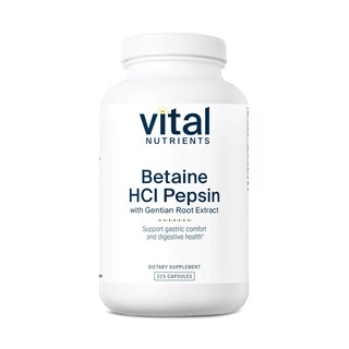 Foto 1 | Foto 1 | Suplemento Vital Nutrients Betaína Hcl y Pepsina 225 Cápsulas - Venta Internacional
