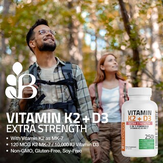 Foto 4 | Foto 4 | Vitamina K2 (MK7) Bronson con D3 250 Cápsulas - Venta Internacional