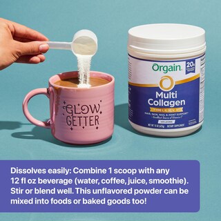 Foto 6 | Foto 6 | Colágeno En Polvo Orgain Hydrolized Multi 20 G Tipo I Ii Iii V X - Venta Internacional.
