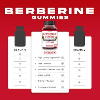 Foto 4 | Foto 4 | Berberina Dorado Nutrition 60 Gomitas- Venta Internacional.