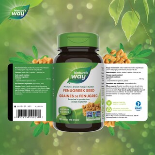 Foto 6 | Foto 6 | Suplemento Nature's Way con Semillas de Fenogreco 100 Cápsulas - Venta Internacional