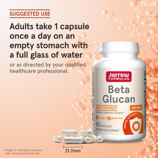 Foto 7 | Foto 7 | Suplemento Beta Glucano Jarrow Formulas 188 mg 60 Cápsulas - Venta Internacional