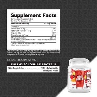 Foto 5 | Foto 5 | Proteína En Polvo Nutrabio Clear Fruit Punch 511 g- Venta Internacional