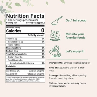 Foto 2 | Foto 2 | Suplemento de Pimentón En Polvo 1 8 Kg - Venta Internacional.