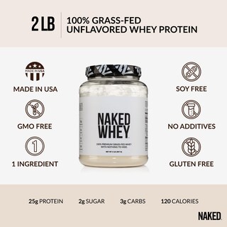Foto 3 | Foto 3 | Proteína de Suero Naked Whey 907 g - Venta Internacional