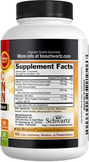 Foto 7 | Foto 7 | Suplemento Bioschwartz de Cúrcuma Quercetina y Bromelina 90 Cápsulas - Venta Internacional