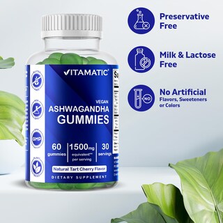 Foto 4 | Foto 4 | Suplemento Alimenticio Vitamatic Ashwagandha 60 Gomitas - Venta Internacional