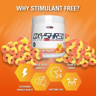 Foto 4 | Foto 4 | Pre Entreno Ehp Labs Oxyshred Stim Free Peach 60 Servicios - Venta Internacional