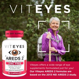 Foto 2 | Foto 2 | Suplementos Viteyes Areds 2 Soporte Macular sin Zinc 60 Unidades - Venta Internacional