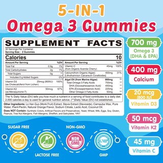 Foto 2 | Foto 2 | Complementa Las Gomitas Omega 3 De Neviss Kids Con Calcio  Vitamina D3 Y K2 - Venta Internacional.