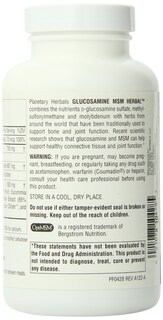 Foto 3 | Foto 3 | Suplemento De Glucosamina Msm Herbals De Planetary Herbals 1000 Mg - Venta Internacional.