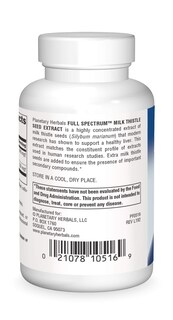 Foto 2 | Foto 2 | Suplemento De Extracto De Semilla De Cardo Mariano De Planetary Herbals 260 Mg - Venta Internacional.