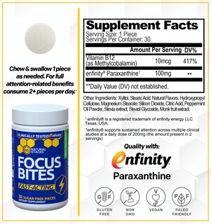 Foto 2 | Foto 2 | Suplemento Natural Stacks Focus Bites Masticable - Venta Internacional