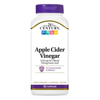 Foto 1 | Foto 1 | Vinagre de Sidra de Manzana Supplement 21st Century Healthcare 90 Cápsulas - Venta Internacional