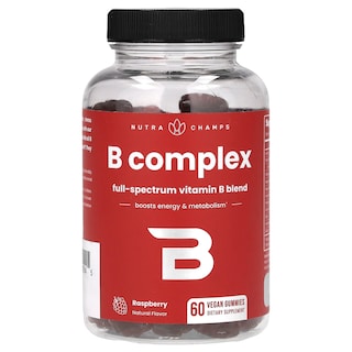 Foto 1 | Foto 1 | Suplemento Nutrachamps B Complex Raspberry 60 Gomitas Veganas - Venta Internacional.