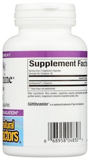 Foto 7 | Foto 7 | Suplemento Natural Factors Stress-relax Suntheanine L-teanina 125 Mg 60 Cápsulas - Venta Internacional.