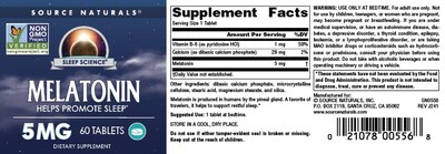 Foto 4 | Foto 4 | Supplement Source Naturals Sleep Science Melatonina 5 Mg - Venta Internacional.