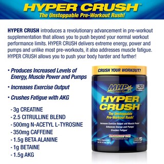 Foto 3 | Foto 3 | Polvo Pre Workout Maximum Human Performance Hyper Crush - Venta Internacional.