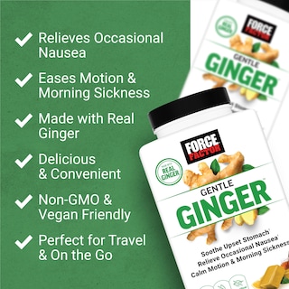 Foto 2 | Foto 2 | Suplemento De Jengibre Force Factor Gentle Ginger Chews 60 - Venta Internacional.