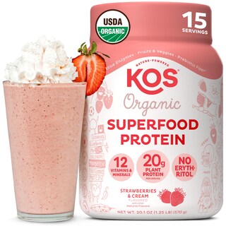 Foto 1 | Foto 1 | Crema De Fresa Vegana Kos Protein Powder 20 Onzas 15 Porciones - Venta Internacional.