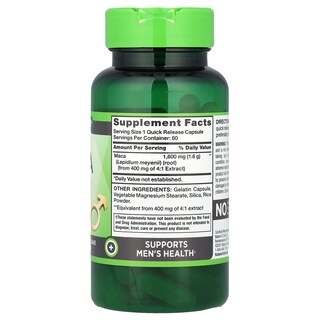 Foto 2 | Foto 2 | Suplemento Nature's Truth Maca 1600 Mg 60 Cápsulas De Liberación Rápida - Venta Internacional.