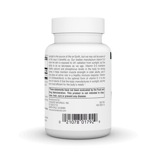 Foto 2 | Foto 2 | Vitamina D-3 De Supplement Source Naturals 1000 Ui (25 Mcg) 200 Tabletas - Venta Internacional.
