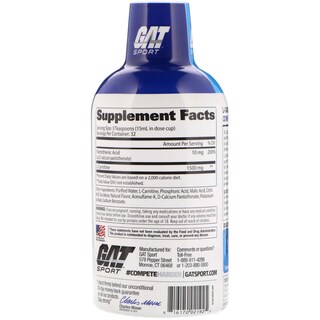 Foto 2 | Foto 2 | Suplemento Líquido De L-carnitina Gat Sport 1500 Mg 32 Porciones - Venta Internacional.